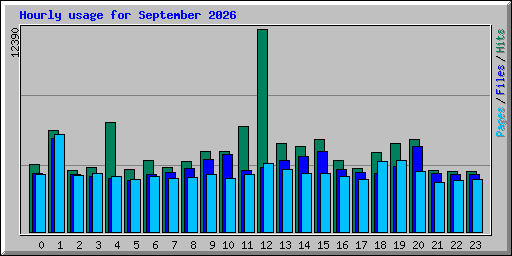 Hourly usage for September 2026